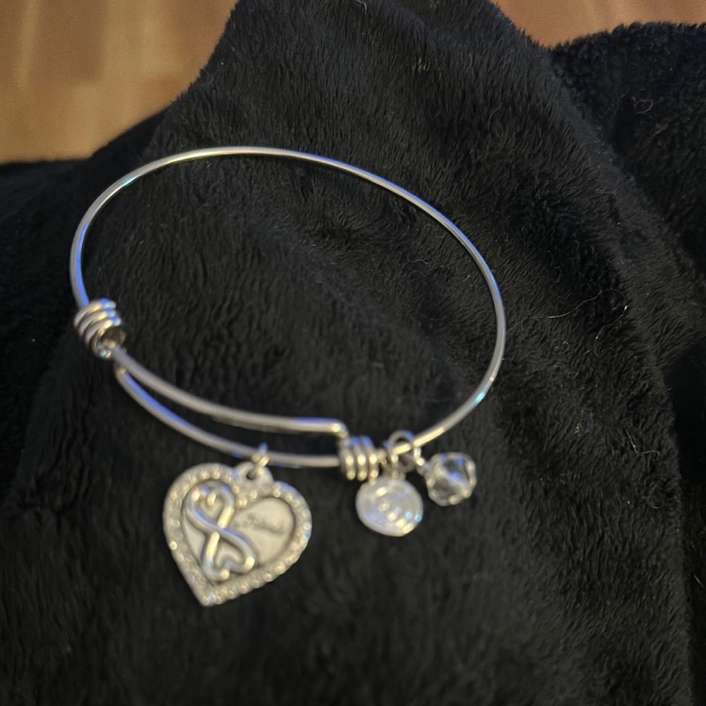 Alex & Ani Silver Friends Charm Bracelet